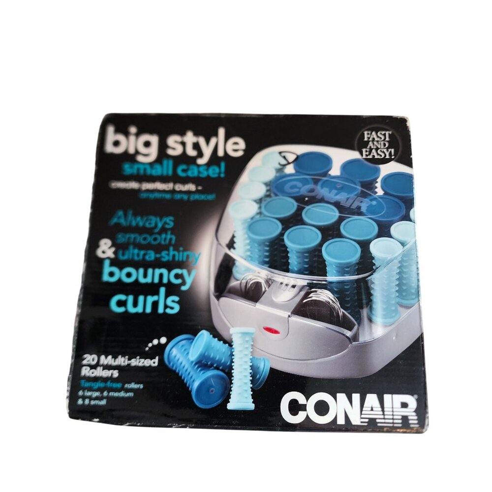 Conair Big Style Bouncy Curls Electric Hot Rollers 20 Pc in 3 sizes new open box